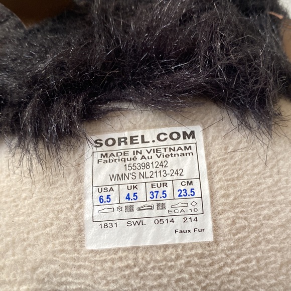 Sorel Tofino Felt Quilted Boots Gray/Black Women's Size 6.5 NL2113-242 - Picture 3 of 16